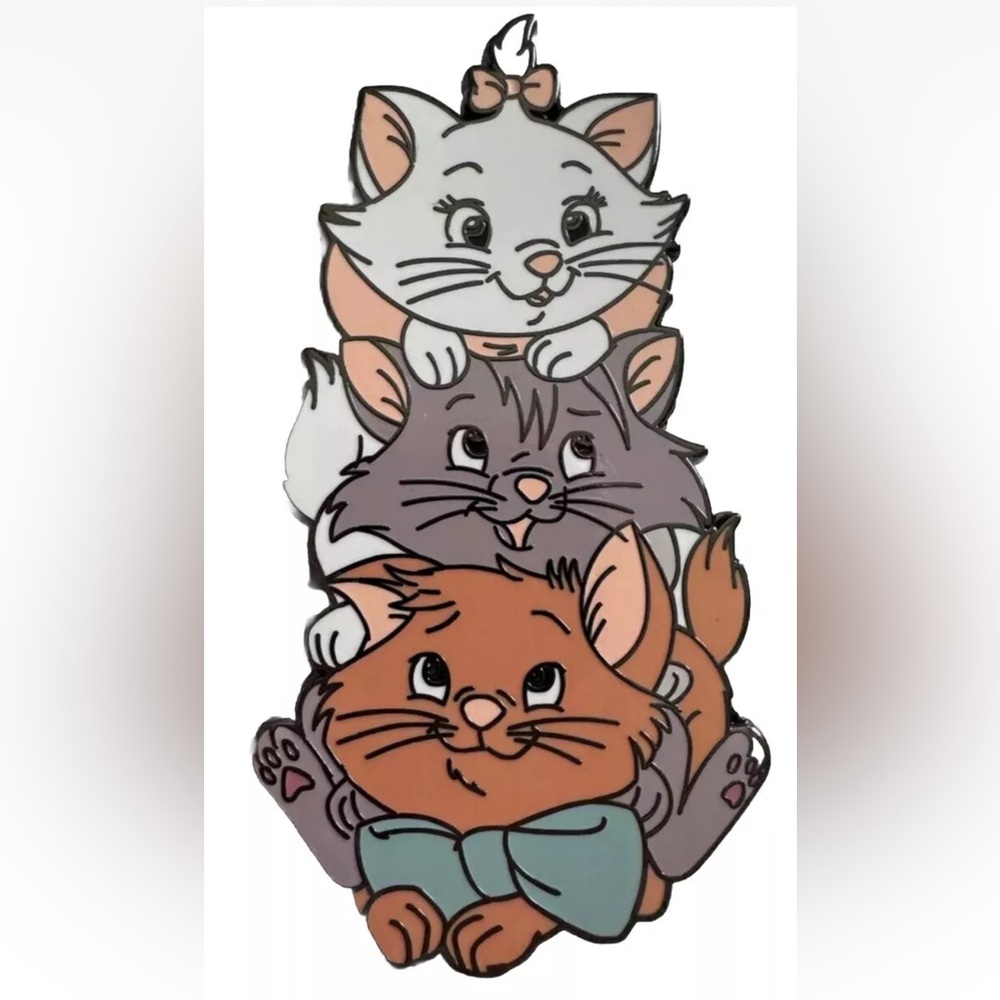 Disney Fantasy Pin Aristocats Marie Toulouse Berlioz Cats 3 Inch Large Jumbo New